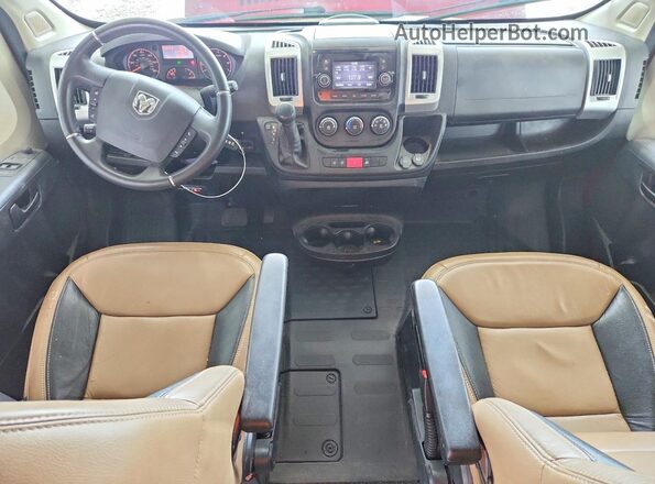 3C6LRVBG6ME526955 2021 RAM PROMASTER Burgundy Widok deski rozdzielczej