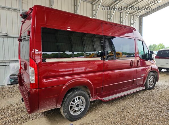 3C6LRVBG6ME526955 2021 RAM PROMASTER Burgundy Tył prawy