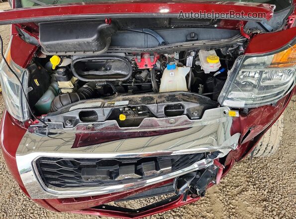 3C6LRVBG6ME526955 2021 RAM PROMASTER Burgundy Widok komory silnika