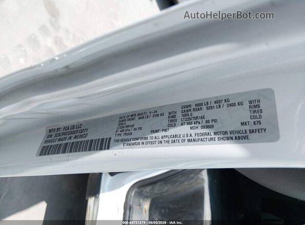 3C6LRVCG5SE513271 2025 RAM PROMASTER 2500 White Vista del compartimento del motor