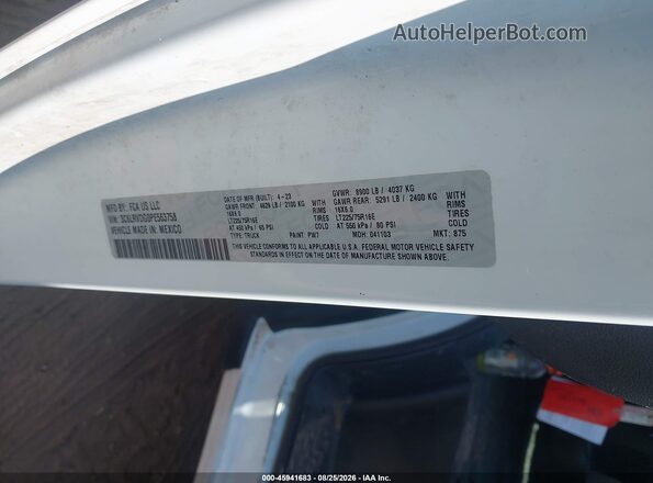 3C6LRVDG0PE563758 2023 RAM PROMASTER 2500 Белый Вид подкапотного пространства