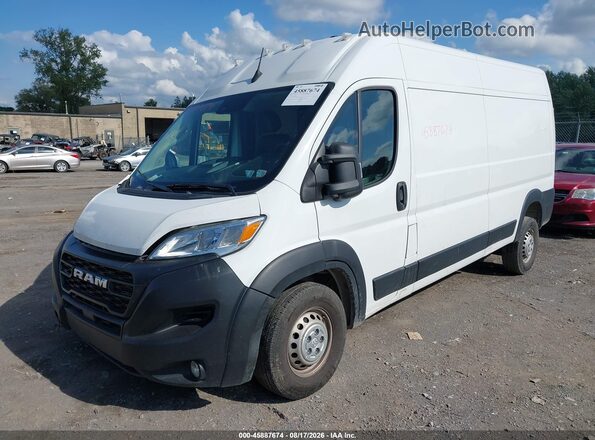 3C6LRVDG8SE507429 2025 RAM PROMASTER 2500 White წინა მარცხენა ხედი სამი მეოთხედიდან