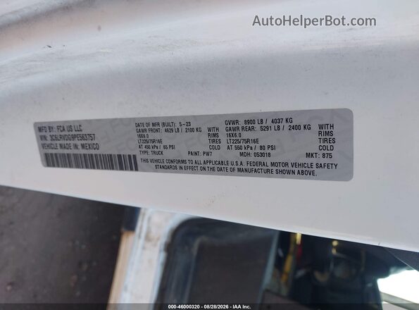 3C6LRVDG9PE563757 2023 RAM PROMASTER 2500 White Widok komory silnika