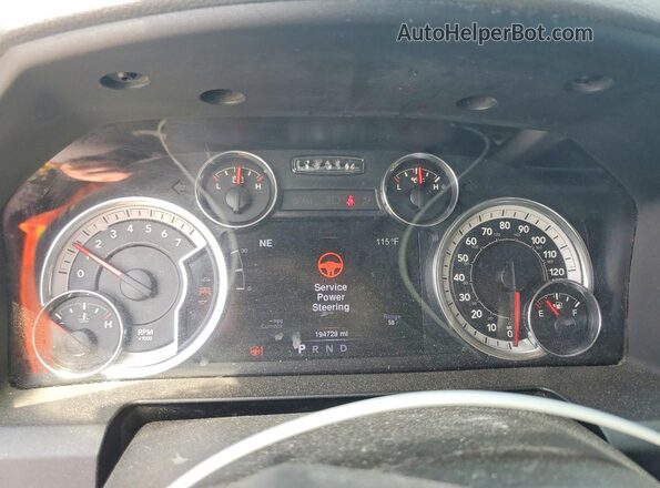 3C6RR6LT7GG287856 2016 RAM 1500 Gray Widok zestawu wskaźników