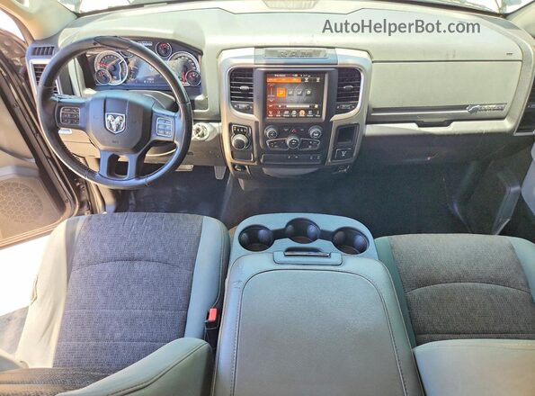 3C6RR6LT9GG343747 2016 RAM 1500 Gray Առջևի վահանակի տեսք