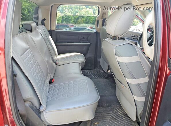3C6RR7KT4HG794142 2017 RAM 1500 Burgundy Vista de los asientos traseros
