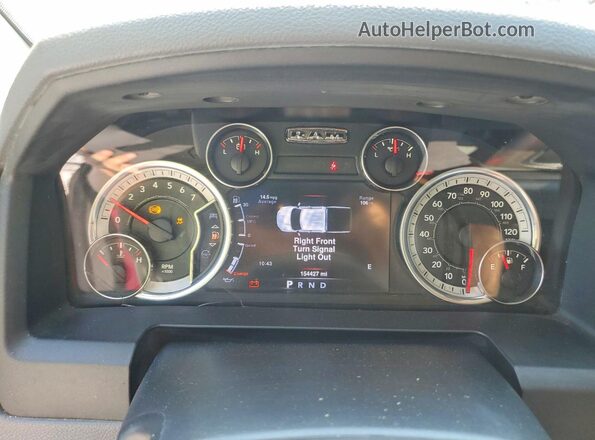 3C6RR7LT4GG233288 2016 RAM 1500 Серебряный Вид щитка приборов