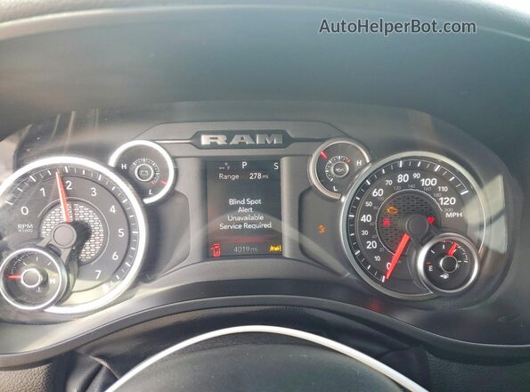 3C6RRFFG5S4152786 2025 RAM 1500 Gray Vista del cuadro de instrumentos