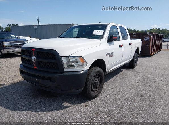 3C6TR4CT6HG623993 2017 RAM 2500 White წინა მარცხენა ხედი სამი მეოთხედიდან