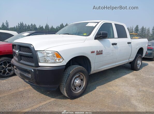 3C6TR5CT2JG278506 2018 RAM 2500 White წინა მარცხენა ხედი სამი მეოთხედიდან