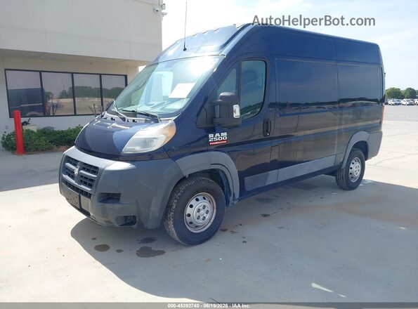 3C6TRVCGXJE150528 2018 RAM PROMASTER 2500 Navy Առջևի ձախ երեք քառորդ տեսարան