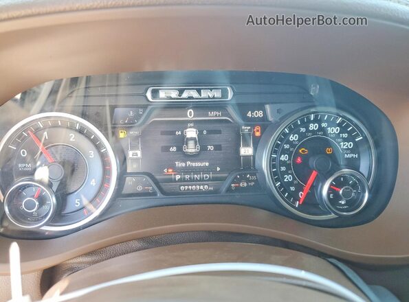 3C6UR5FL8KG573448 2019 RAM 2500 White Вид щитка приладів