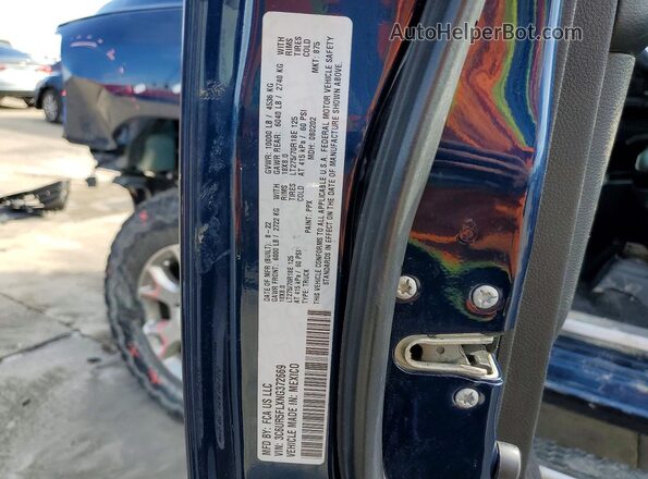 3C6UR5FLXNG372669 2022 RAM 2500 Blue Շարժիչի բաժամունքի տեսք