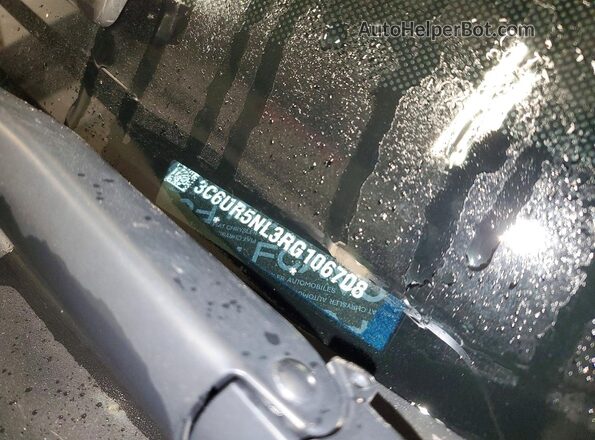 3C6UR5NL3RG106708 2024 RAM 2500 Blue Widok naklejki z numerem VIN