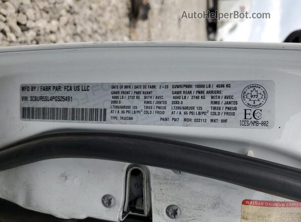 3C6UR5SL4PG525491 2023 RAM 2500 White Engine compartment view