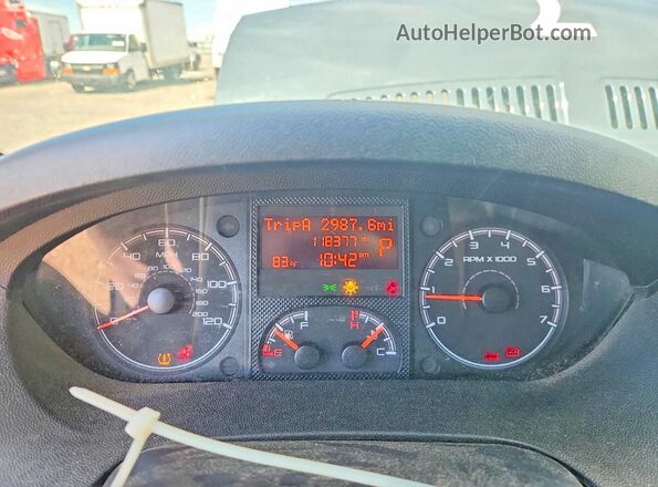 3C6URVJG2LE144247 2020 RAM PROMASTER Blue Սարքավորումների վահանակի տեսք