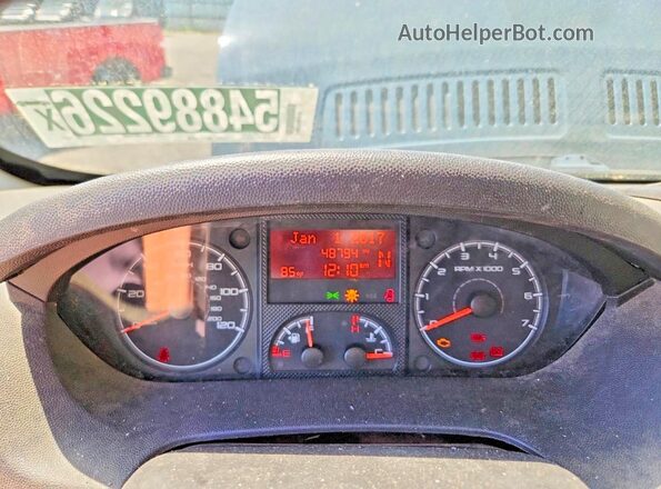 3C6URVJG7LE145247 2020 RAM PROMASTER Blue Widok zestawu wskaźników