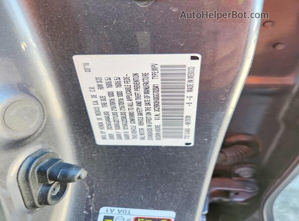 3CZRM3H30GG702041 2016 HONDA CR-V Gray Вид наклейки з VIN-кодом