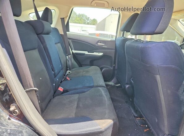 3CZRM3H32GG707080 2016 HONDA CR-V Black Widok wnętrza z tyłu