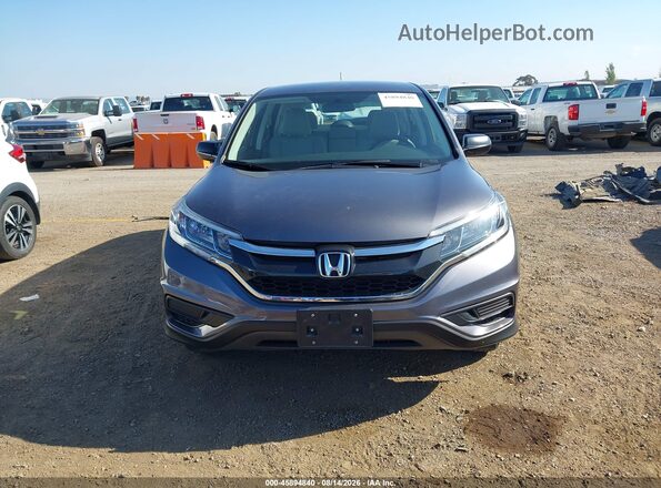 3CZRM3H33GG709498 2016 HONDA CR-V Gray Widok wnętrza z tyłu