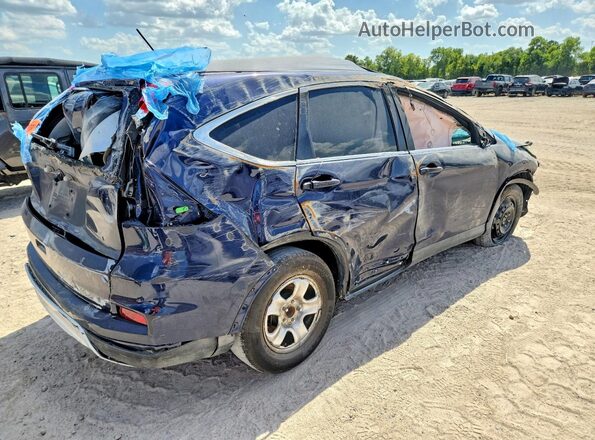 3CZRM3H51GG721571 2016 HONDA CR-V Blue Rear interior view