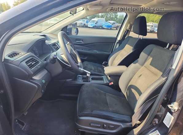 3CZRM3H51GG723269 2016 HONDA CR-V Black Вид салону спереду