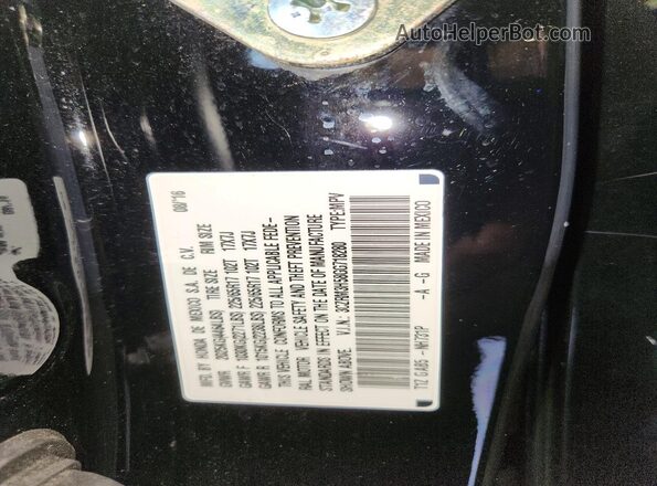 3CZRM3H58GG718280 2016 HONDA CR-V Black VIN sticker view