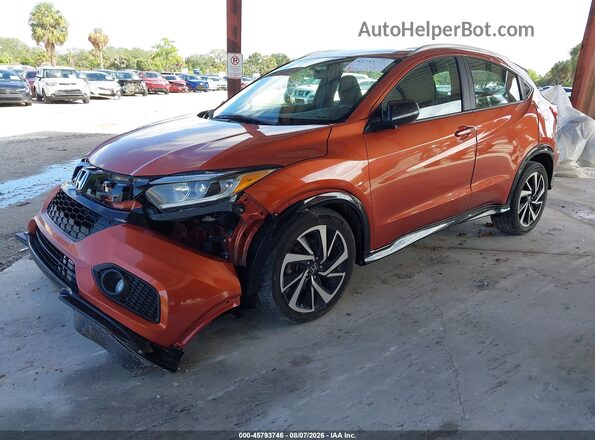 3CZRU5H10KG704746 2019 HONDA HR-V Оранжевый Передняя левая четверть