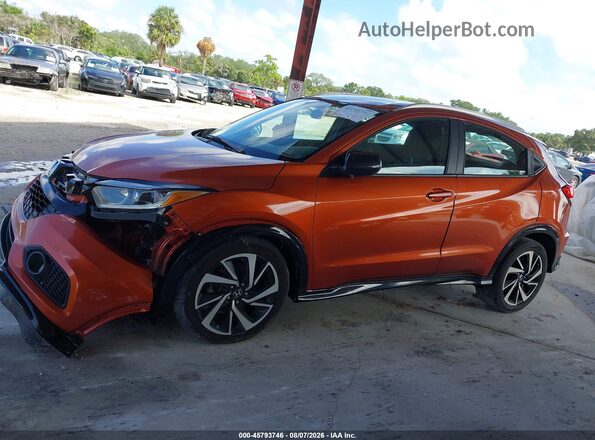 3CZRU5H10KG704746 2019 HONDA HR-V Оранжевый Панорамный вид салона 360°
