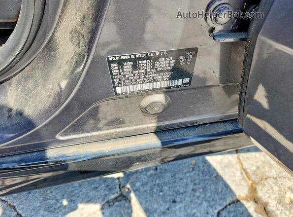 3CZRU5H11MM725240 2021 HONDA HR-V Gray Widok naklejki z numerem VIN