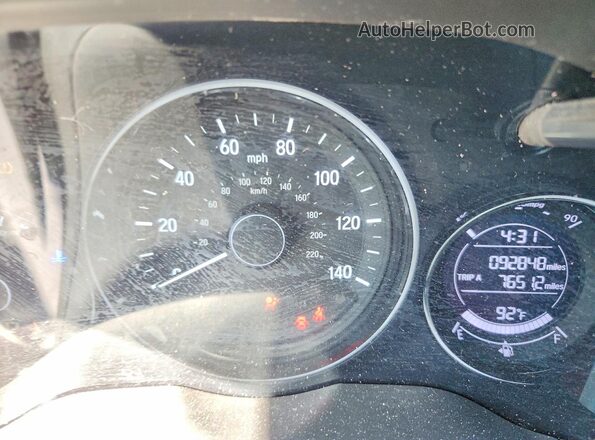 3CZRU5H11MM726274 2021 HONDA HR-V Blue Вид щитка приладів