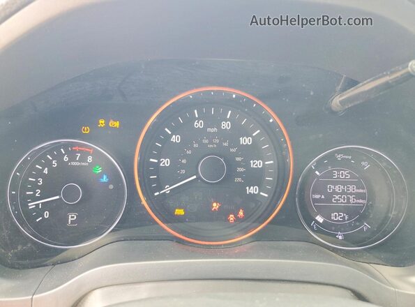 3CZRU5H15MM715035 2021 HONDA HR-V Blue Widok zestawu wskaźników