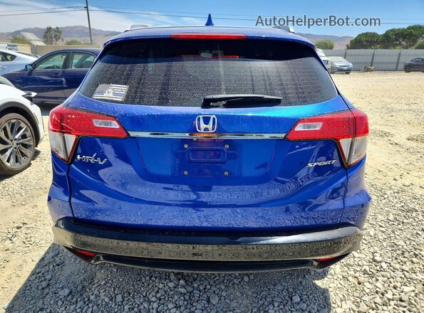 3CZRU5H16KG704668 2019 HONDA HR-V Синий Вид сзади