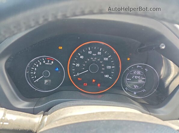 3CZRU5H16KG704668 2019 HONDA HR-V Синий Вид щитка приборов
