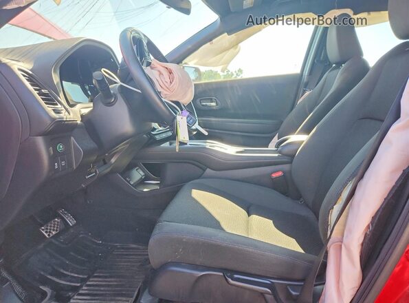 3CZRU5H16KG710664 2019 HONDA HR-V Red Front interior view