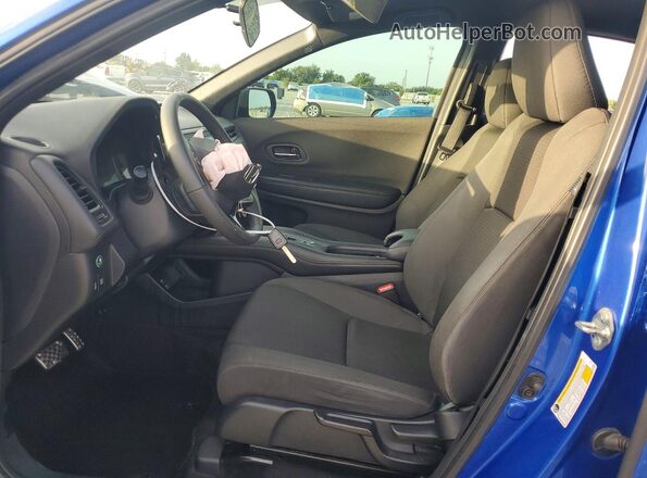 3CZRU5H16LM718296 2020 HONDA HR-V Blue Front interior view
