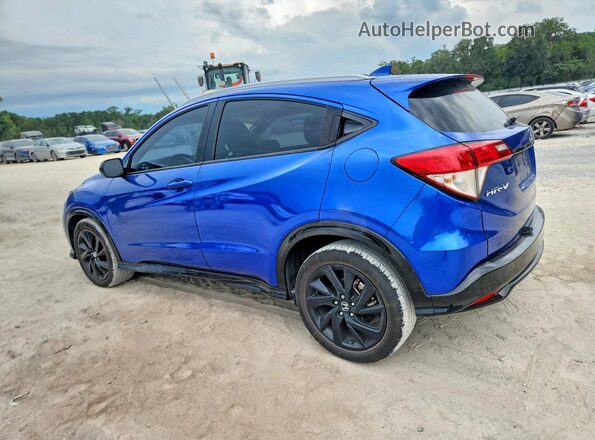 3CZRU5H17MM733469 2021 HONDA HR-V Blue Tył lewy