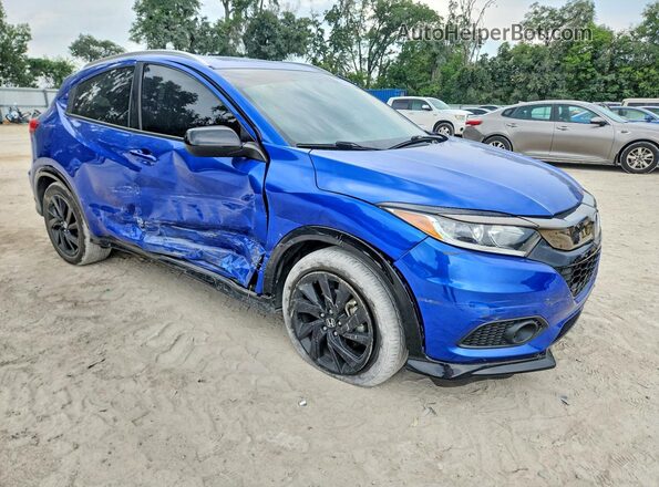 3CZRU5H17MM733469 2021 HONDA HR-V Blue Przód prawy