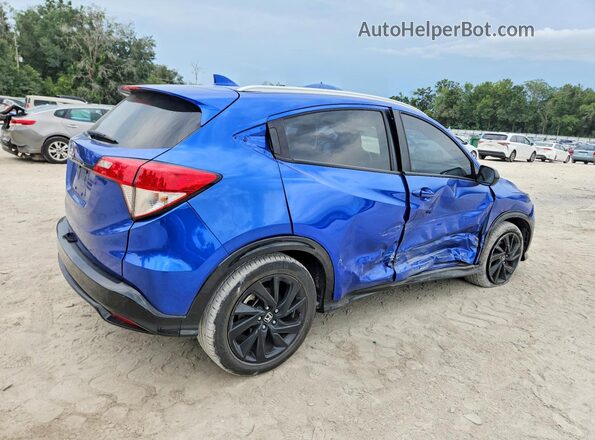 3CZRU5H17MM733469 2021 HONDA HR-V Blue Tył prawy
