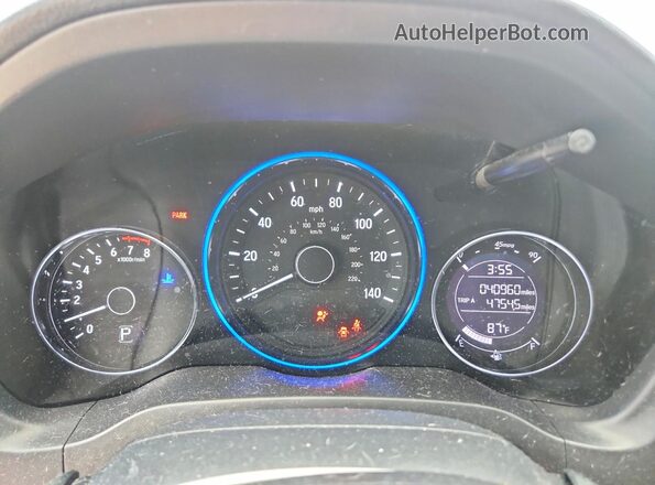 3CZRU5H17MM733469 2021 HONDA HR-V Blue Widok zestawu wskaźników