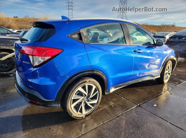 3CZRU5H19KG704678 2019 HONDA HR-V Blue Հետևի աջ
