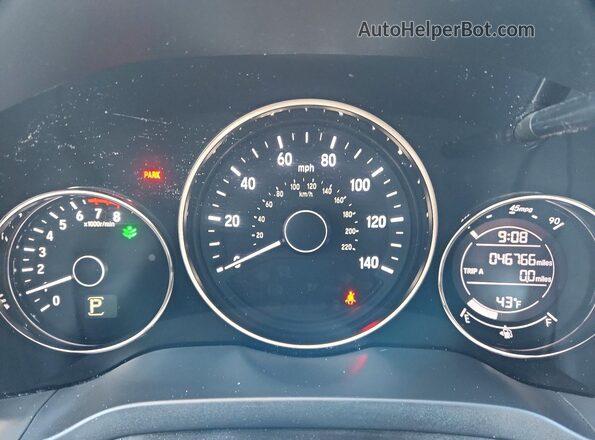 3CZRU5H19KG704678 2019 HONDA HR-V Blue Սարքավորումների վահանակի տեսք