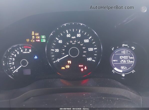 3CZRU5H19KM722261 2019 HONDA HR-V Gray Vista de los asientos traseros