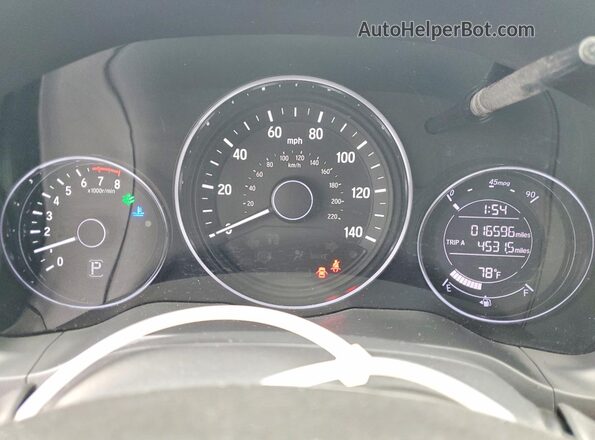 3CZRU5H19MM730587 2021 HONDA HR-V Серый Вид щитка приборов