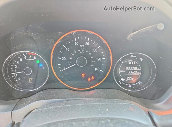 3CZRU5H30JG703175 2018 HONDA HR-V Silver ხელსაწყოთა პანელის ხედი