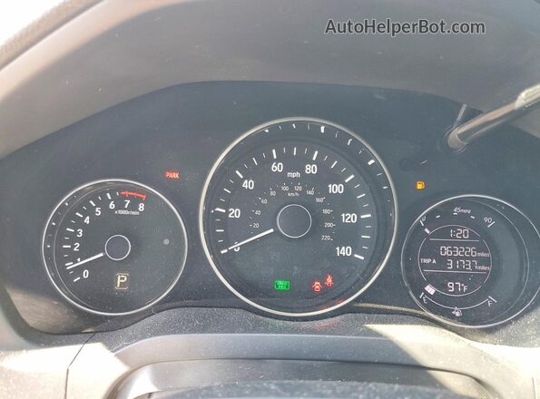 3CZRU5H30KM721453 2019 HONDA HR-V Silver Սարքավորումների վահանակի տեսք