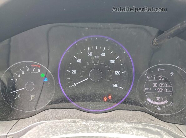 3CZRU5H30LG701073 2020 HONDA HR-V Черный Вид щитка приборов