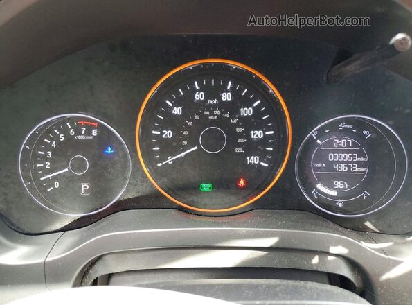 3CZRU5H30MM722329 2021 HONDA HR-V Black Vista del cuadro de instrumentos
