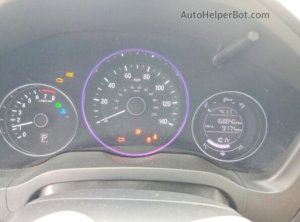 3CZRU5H31JM720598 2018 HONDA HR-V White Вид щитка приладів