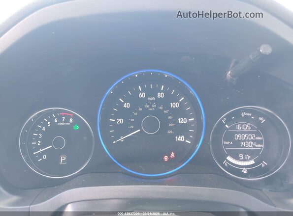 3CZRU5H33GM737010 2016 HONDA HR-V Черный Вид задних сидений
